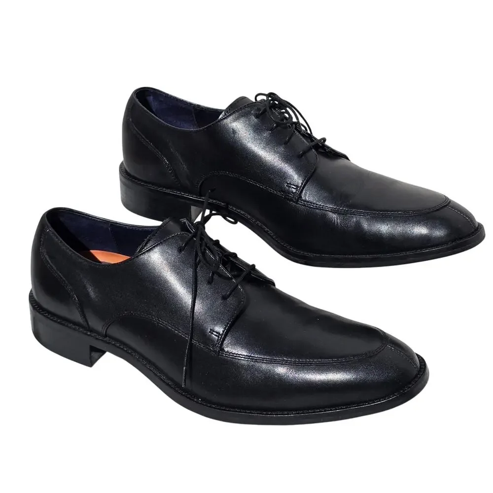 Cole Haan Mens Black Leather Lace Up Dress Shoes Oxfords Size 11M